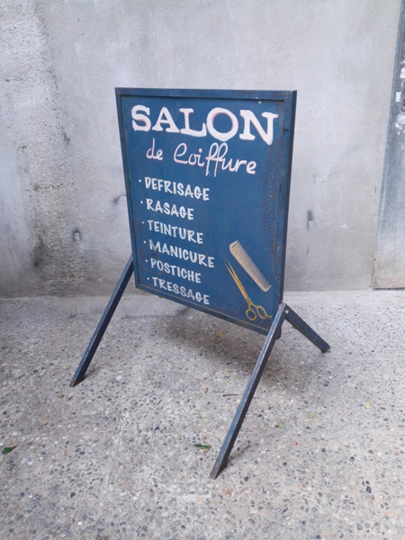 cartel peluqueria francia africa metal 82-110x72-76x2_5-85 1u